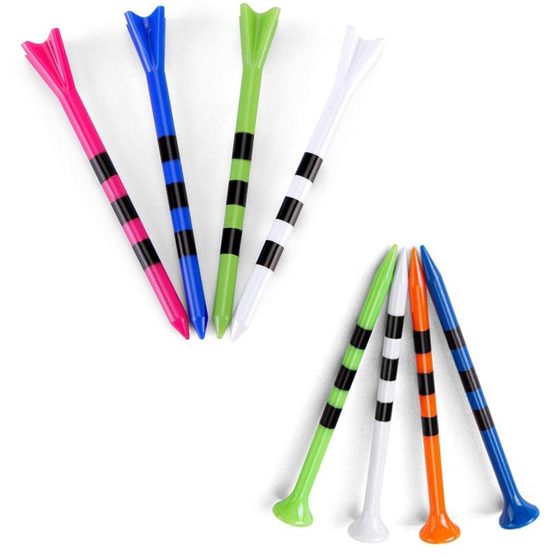 30-pack Golf Ball Tees with Limit Scale Line - Green 83mm - Qt027-White