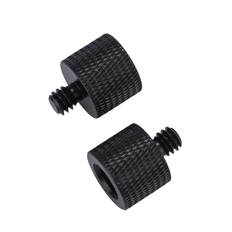 10-Piece Screw Adapter 3 / 8 Female To 1 / 4 Male - Black