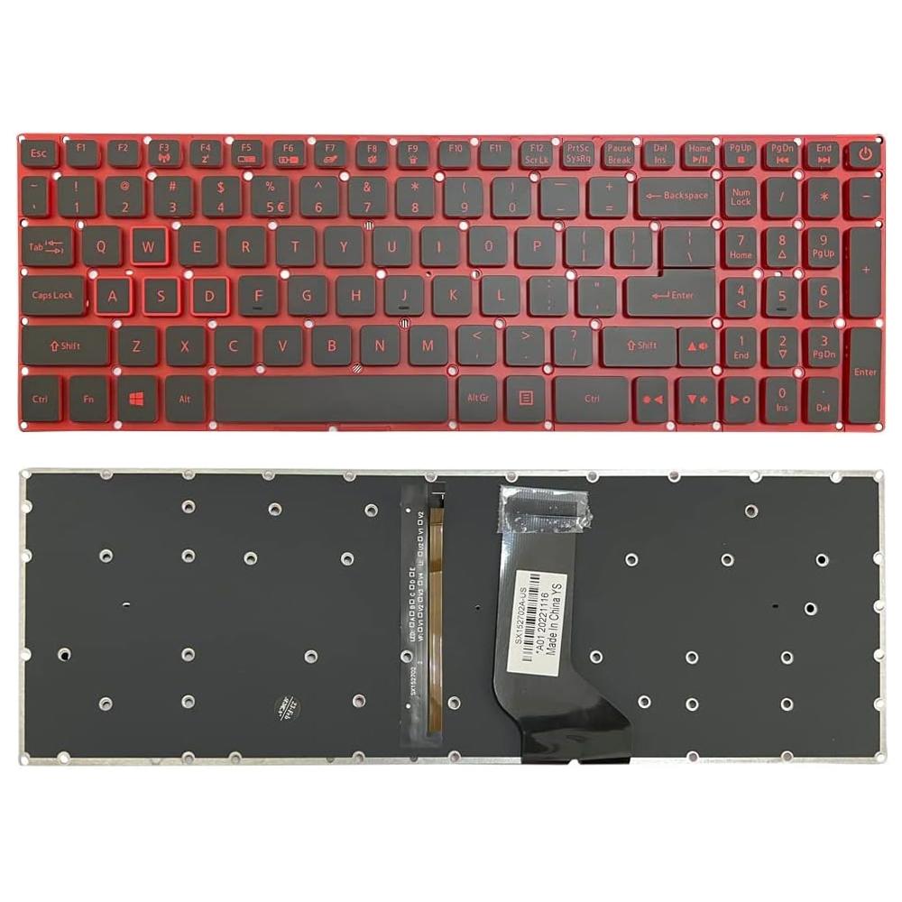Red Backlit Laptop Keyboard - us Version - For Acer Nitro 5 An515-41
