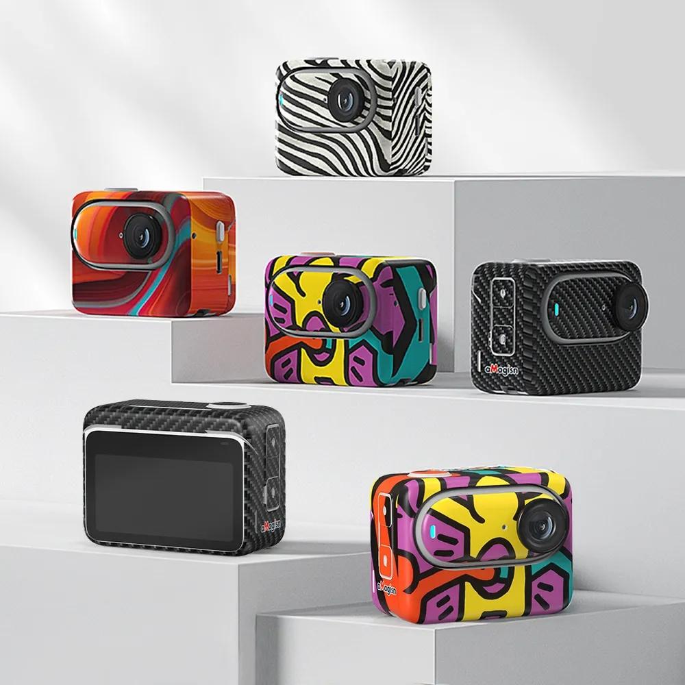 Carbon Fiber Style Body Sticker for Insta360 Go 3 Action Camera - Painting