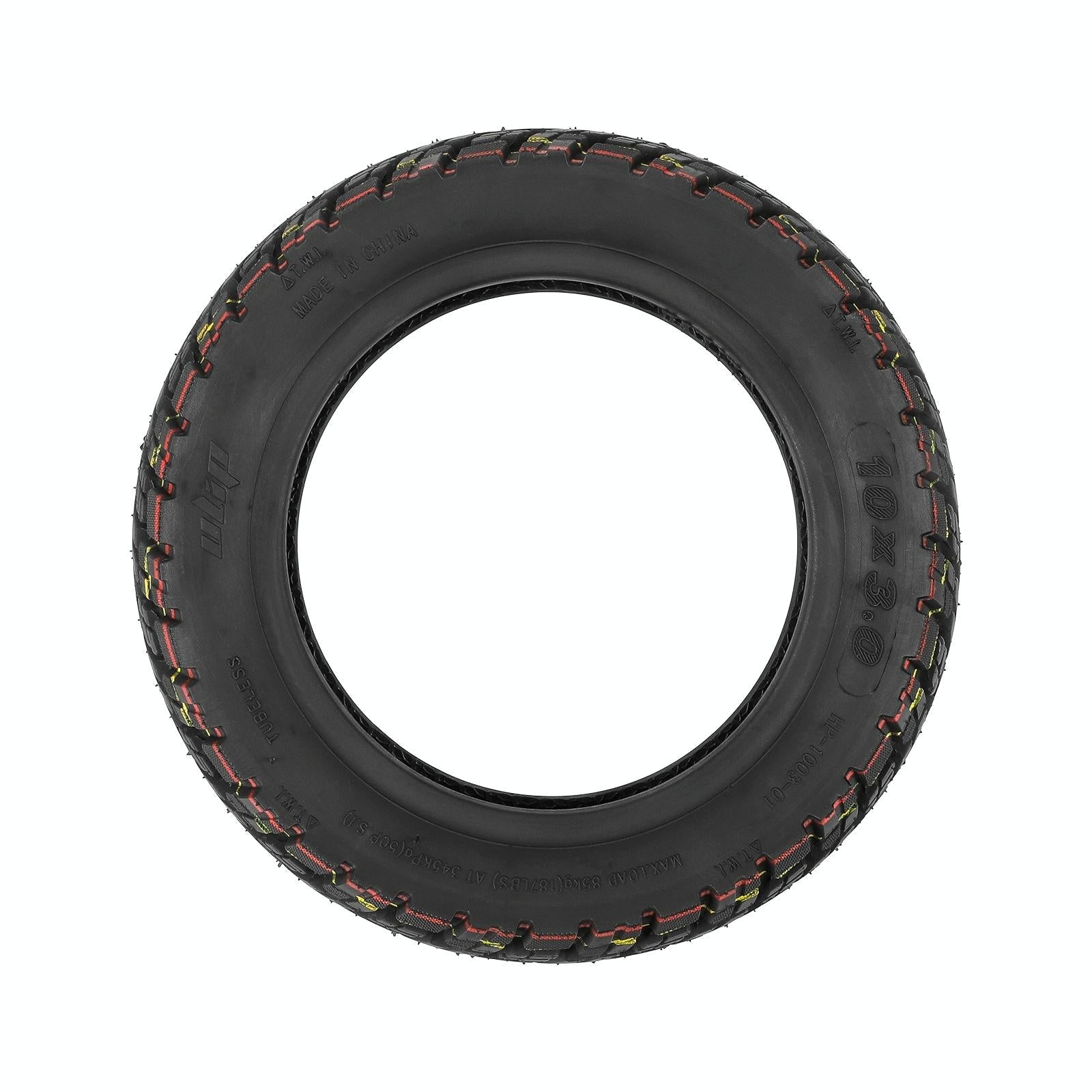 10x3.0 Ulip Electric Scooter Tire for Dualtron Zero 10x - Off-road Thickened Tubeless - 10 Inch - Without Gas Nozzle