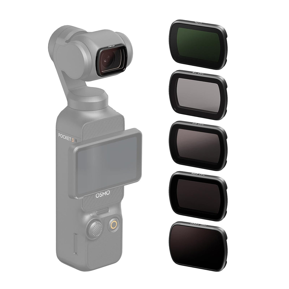 Double-sided Coated Filters for Dji Pocket 3 with Protective Goggles and Cpl Style - Cpl