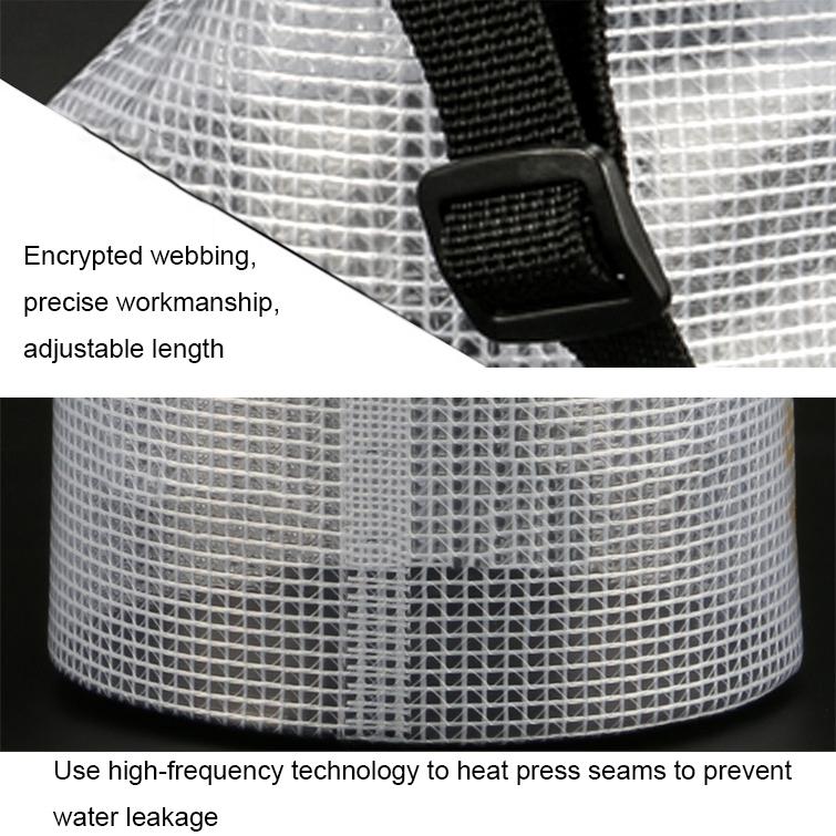 2L Waterproof Bag For Beach Rafting And Swimming Translucent Design