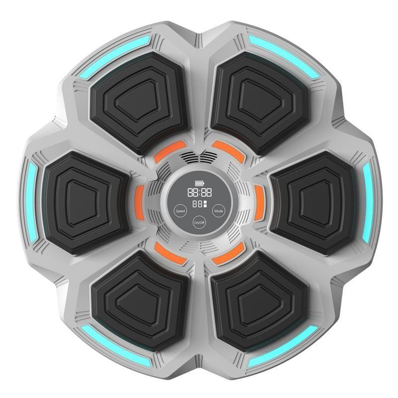 Adjustable 9-Speed Bluetooth Music Boxing Machine With Lights - Black - Black