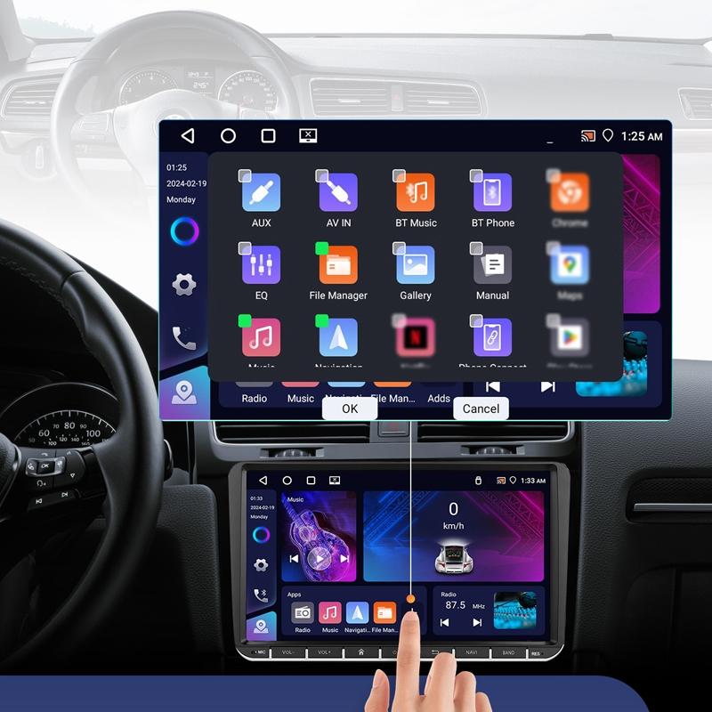 Android 13 Multimedia Player For Vw - 4 + 64G - 9-Inch