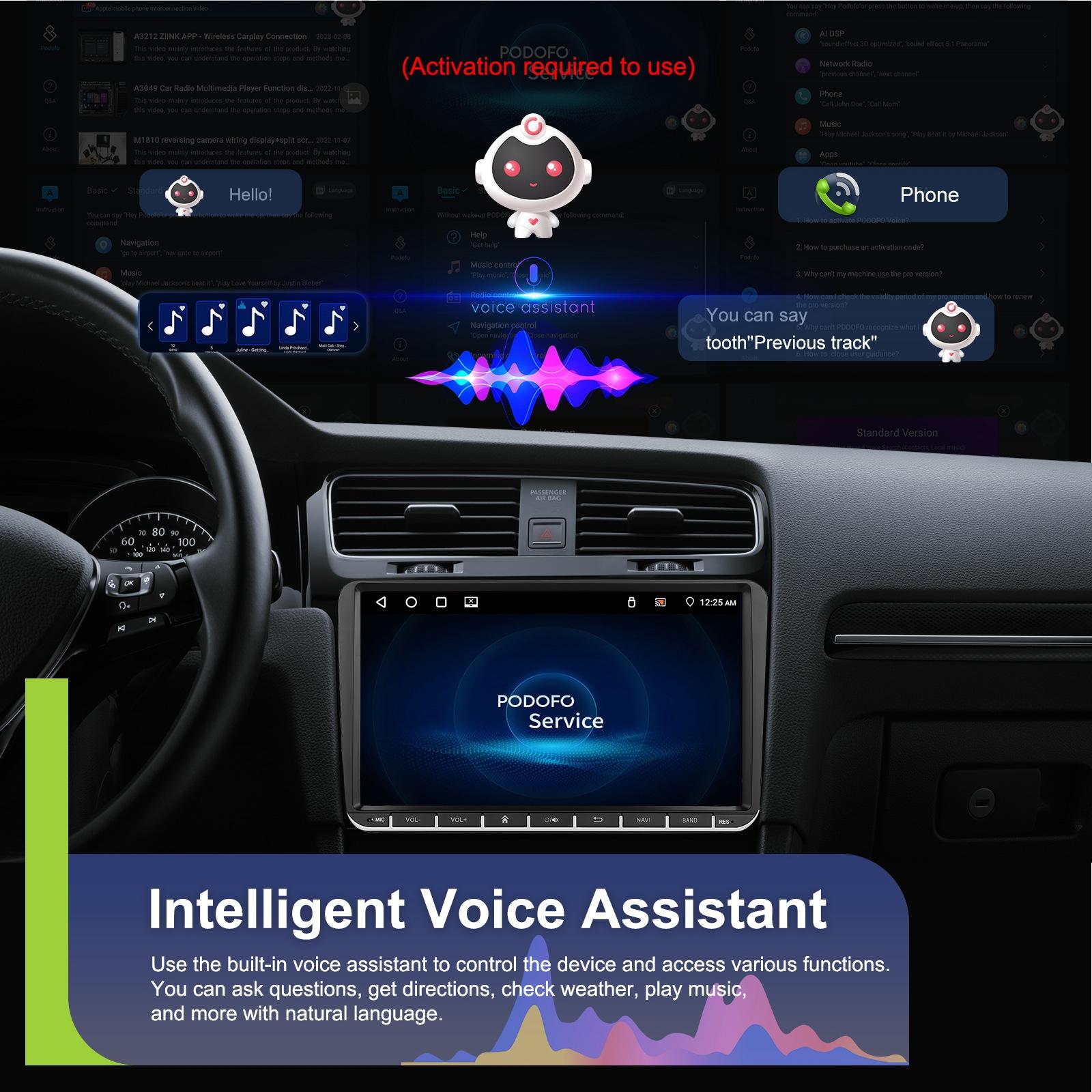 Android 13 Multimedia Player For Vw - 4 + 64G - 9-Inch