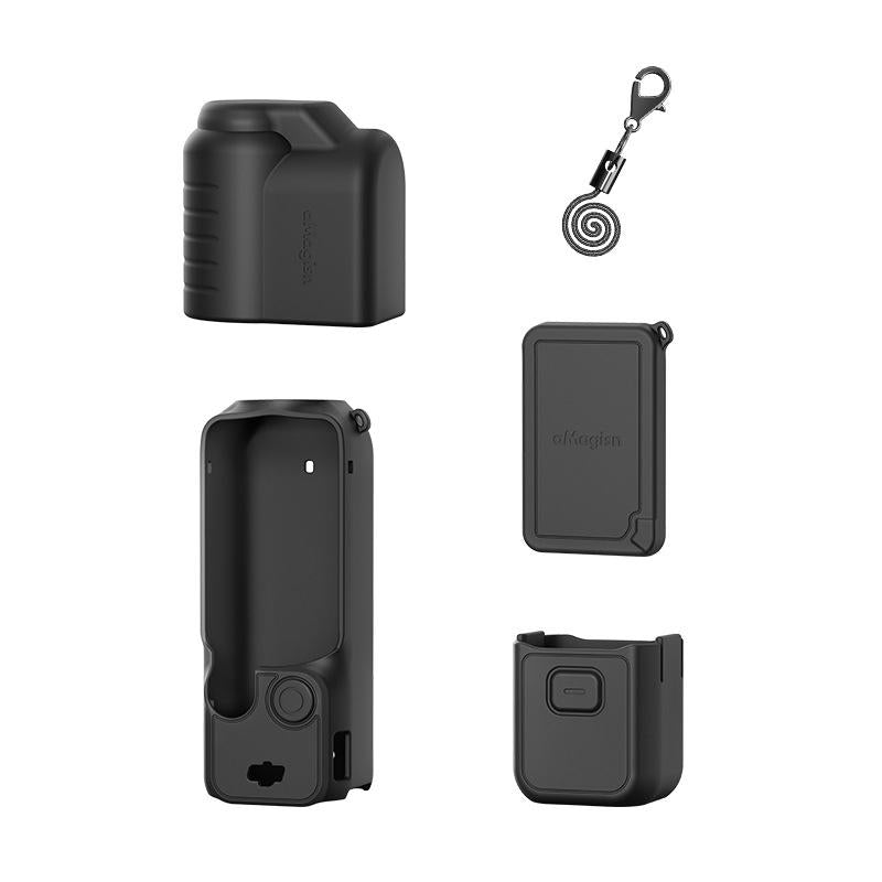 5-in-1 Silicone Case for Dji Pocket 3 Camera Accessories - 5 In 1 Black