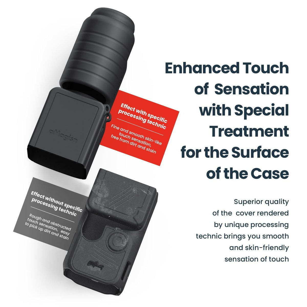 5-in-1 Silicone Case for Dji Pocket 3 Camera Accessories - 5 In 1 Black