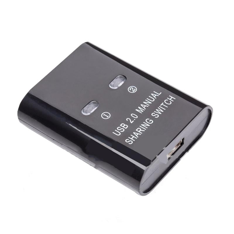 2-In-1 Usb Switcher Manual Print Sharer Black