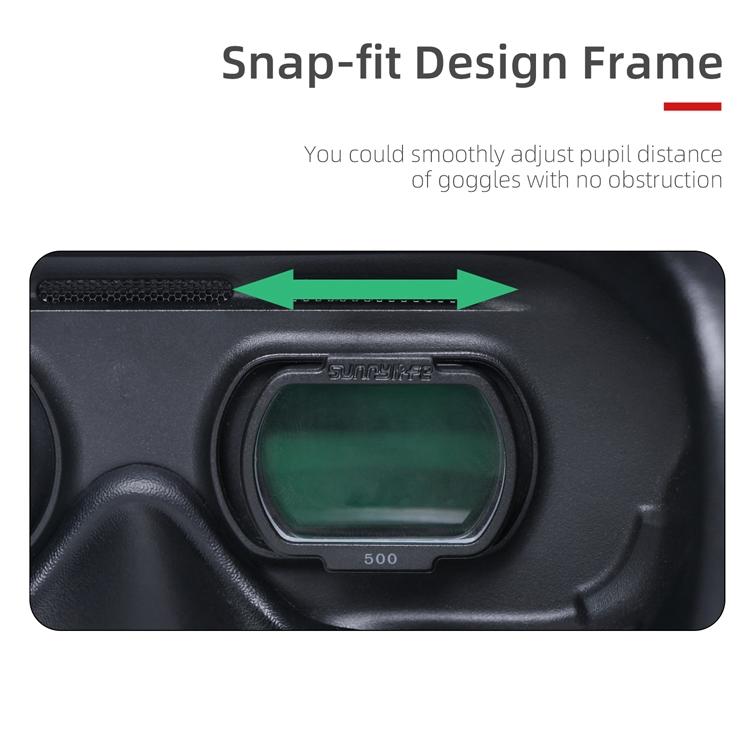 2 Pcs Aspherical Myopia Lens for Dji Fpv Goggles V2