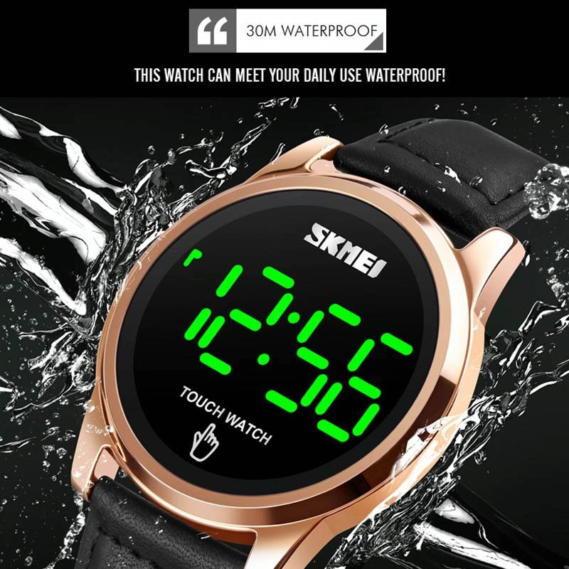 Men Electronic Sports Watch - Versatile Steel Belt Rose Gold