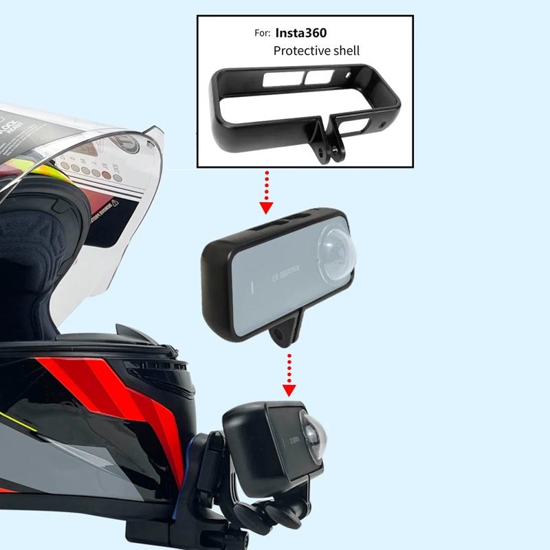 Universal Motorcycle Helmet Mount for Gopro Dji and Sjcam Cameras - Set 1