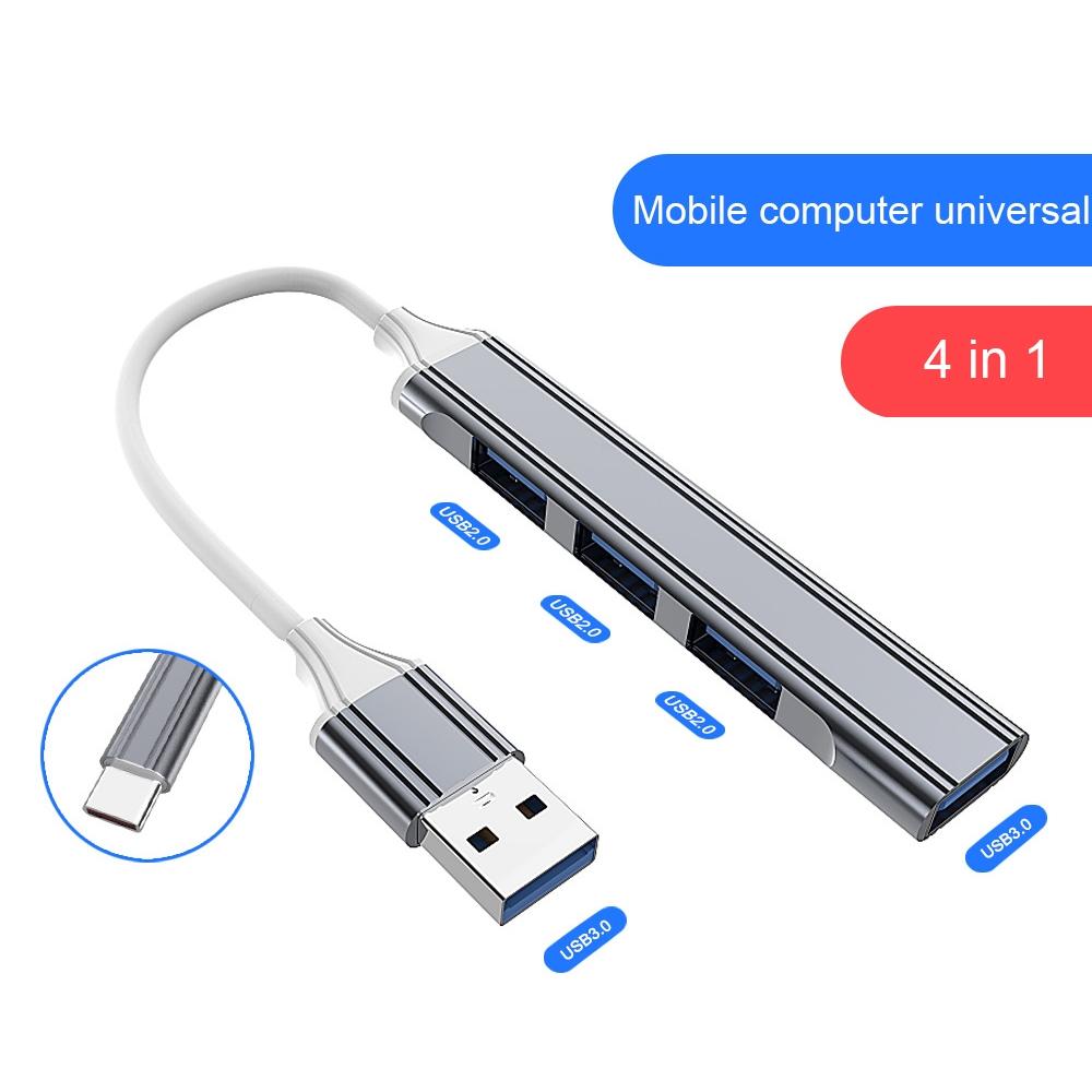 4-In-1 Mini Docking Station Type-C / Usb-C 3.0 Silver