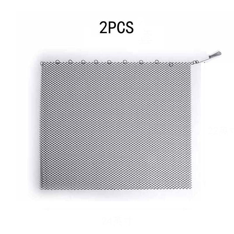 61x45.7cm Metal Mesh Fireplace Screen - Prevent Sparks