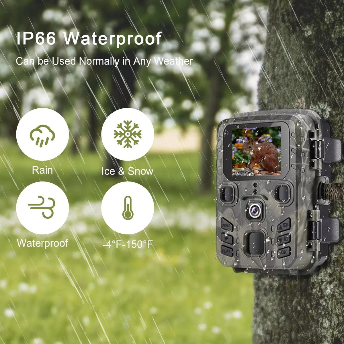 24mp Wifi Hunting Camera with Bluetooth & Night Vision