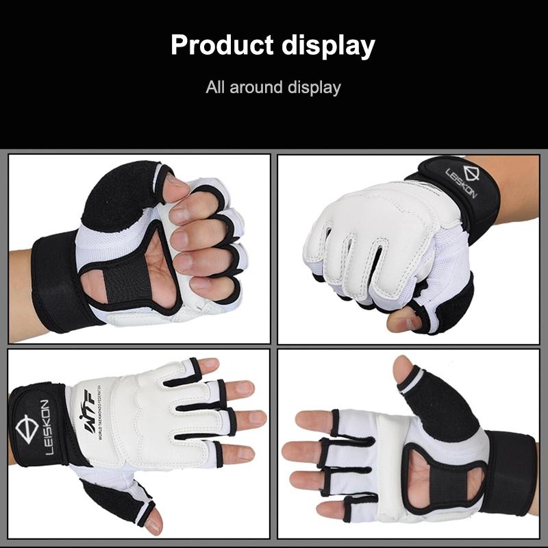 Adult Half-Finger Sandbag Training Gloves For Fitness And Sparring - Xs