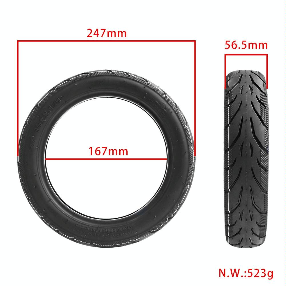 10 Pneumatic Tire for Ninebot F20 / 25 / 30 / 40 Electric Scooter - Inner Tire
