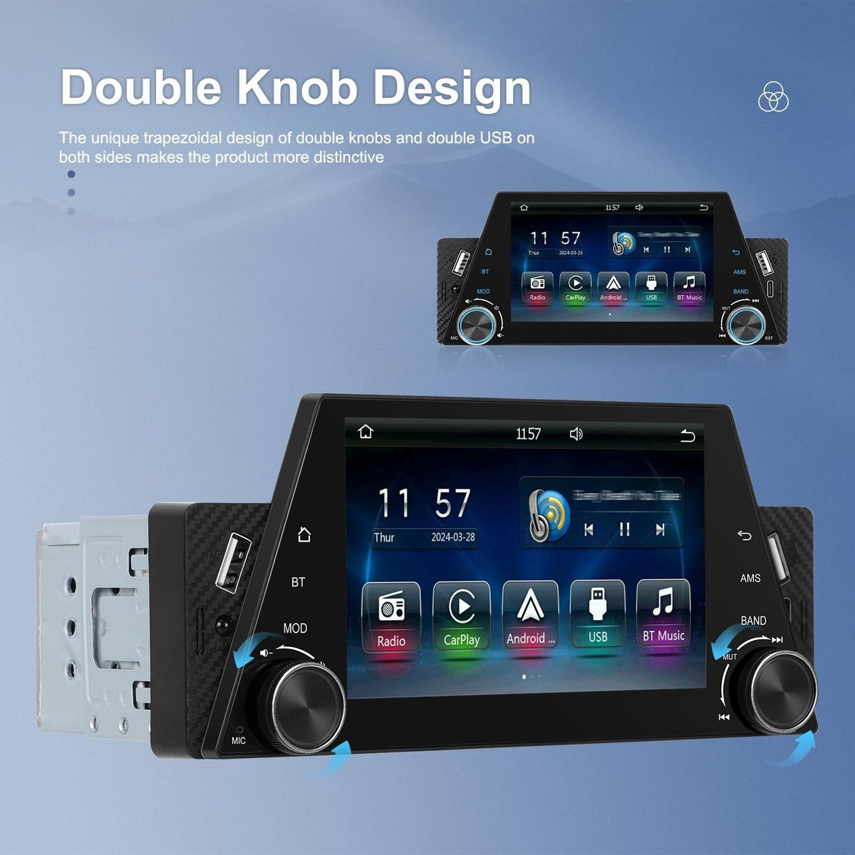 5 Inch Car Multimedia Player - Mirror Link / Steering Wheel Control - Standard