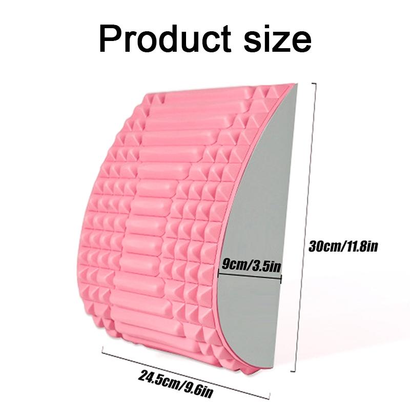 Blue Lumbar Massager For Spinal Stretching And Relaxation - Colour Matching Pink