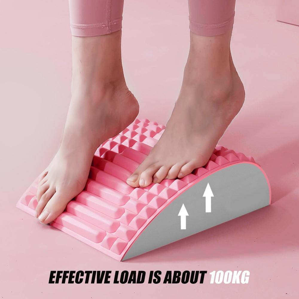 Blue Lumbar Massager For Spinal Stretching And Relaxation - Colour Matching Pink