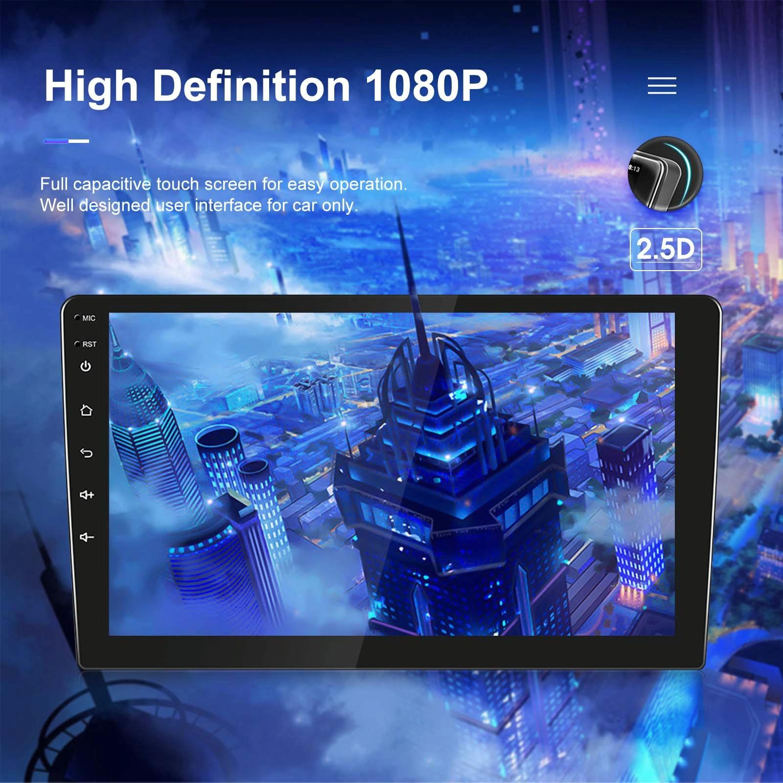 10 Inch Car Android Navigation Screen With Carplay - 2 + 64G