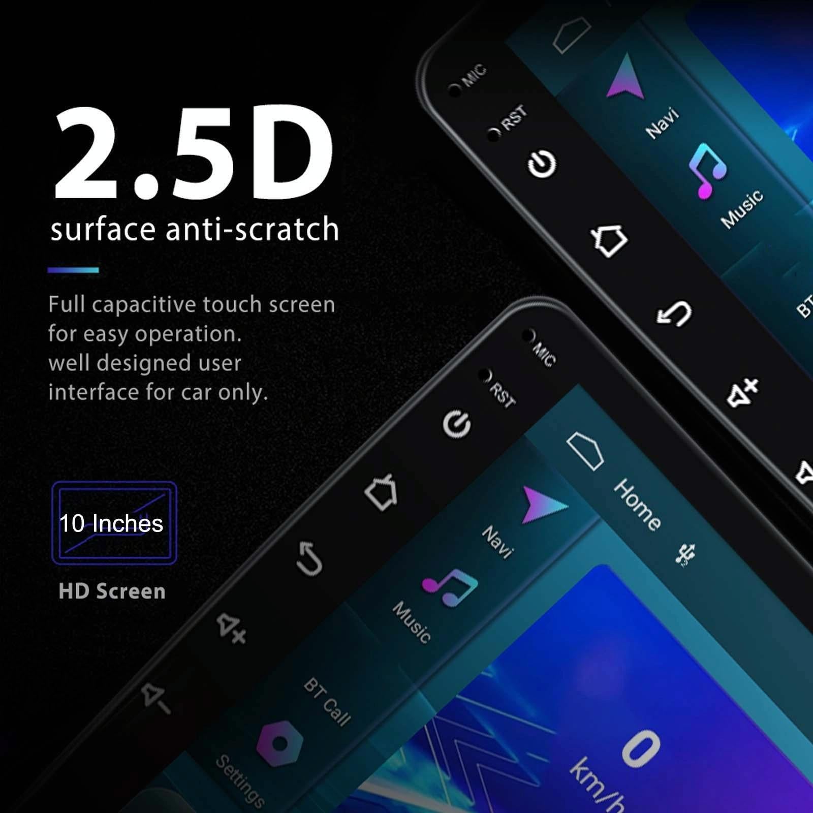 10 Inch Car Android Navigation Screen With Carplay - 2 + 64G