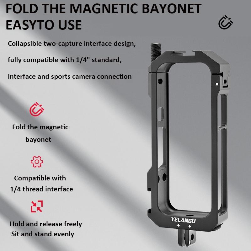 Insta360 one X3 Metal Cage with Extended Frame and T1 Tripod