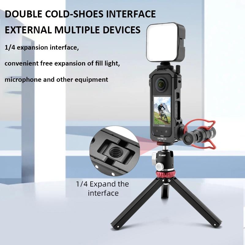 Insta360 one X3 Metal Cage with Extended Frame and T1 Tripod