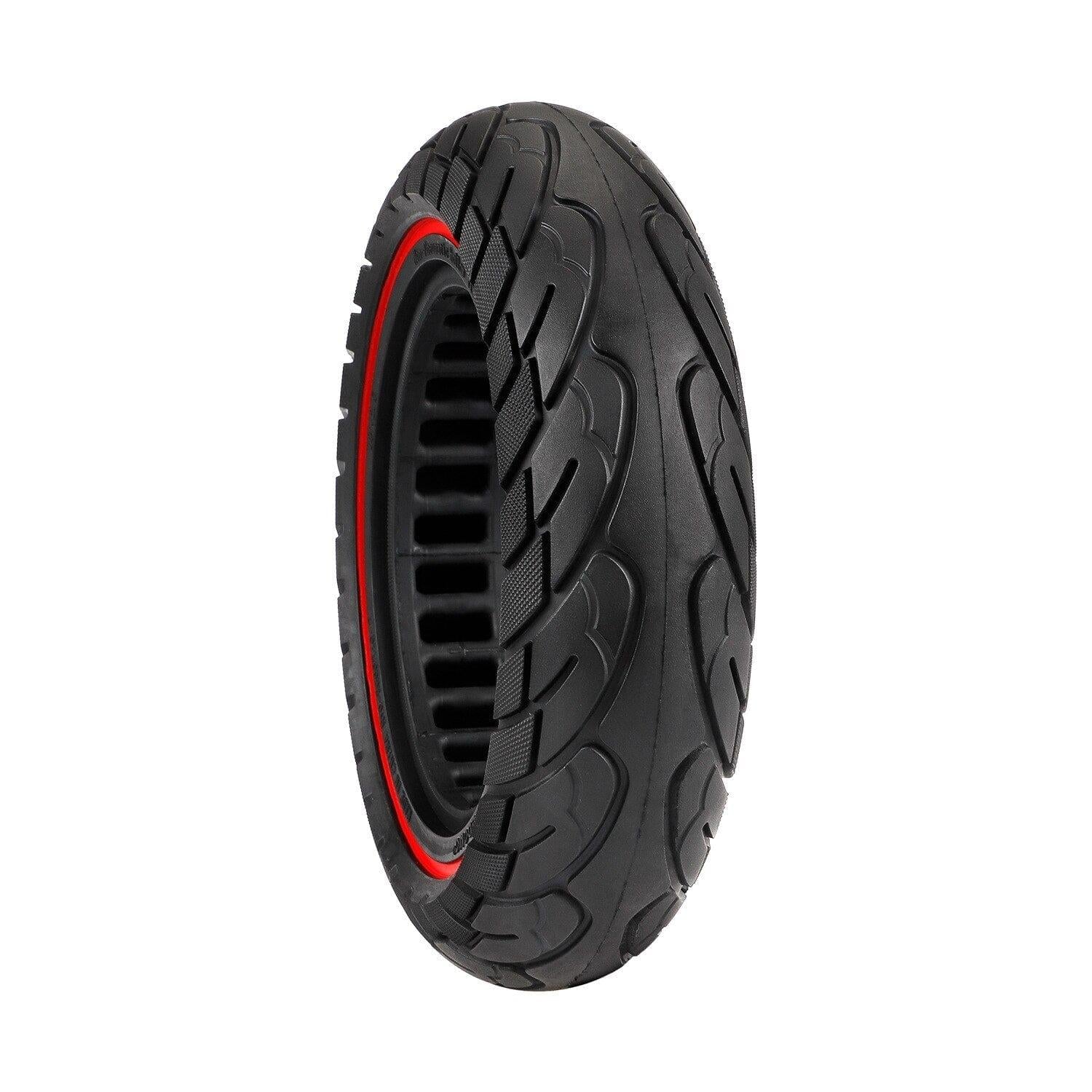 Ninebot Max G30 Scooter Tire - 10x2.5 Inch Solid Rubber Red Line