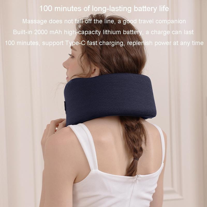 U-Shape Neck Massager With Hot Compress Navy