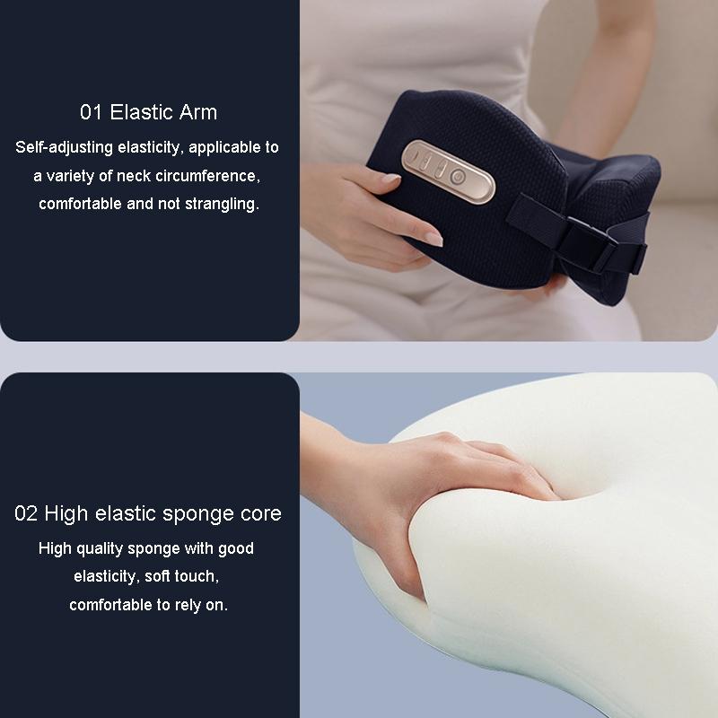 U-Shape Neck Massager With Hot Compress Navy