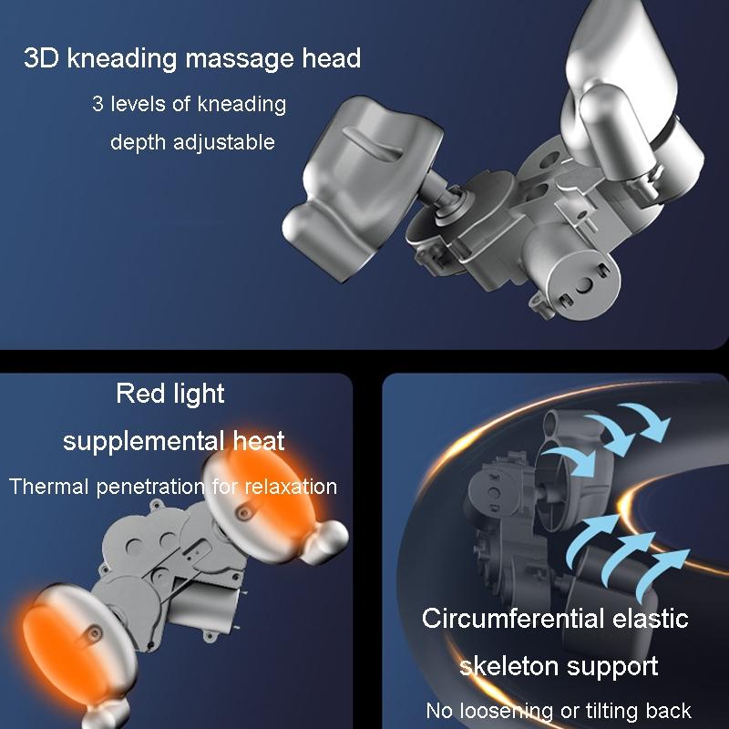 U-Shape Neck Massager With Hot Compress Navy