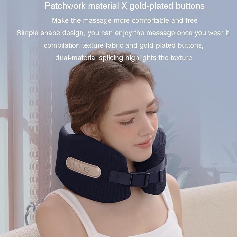 U-Shape Neck Massager With Hot Compress Navy