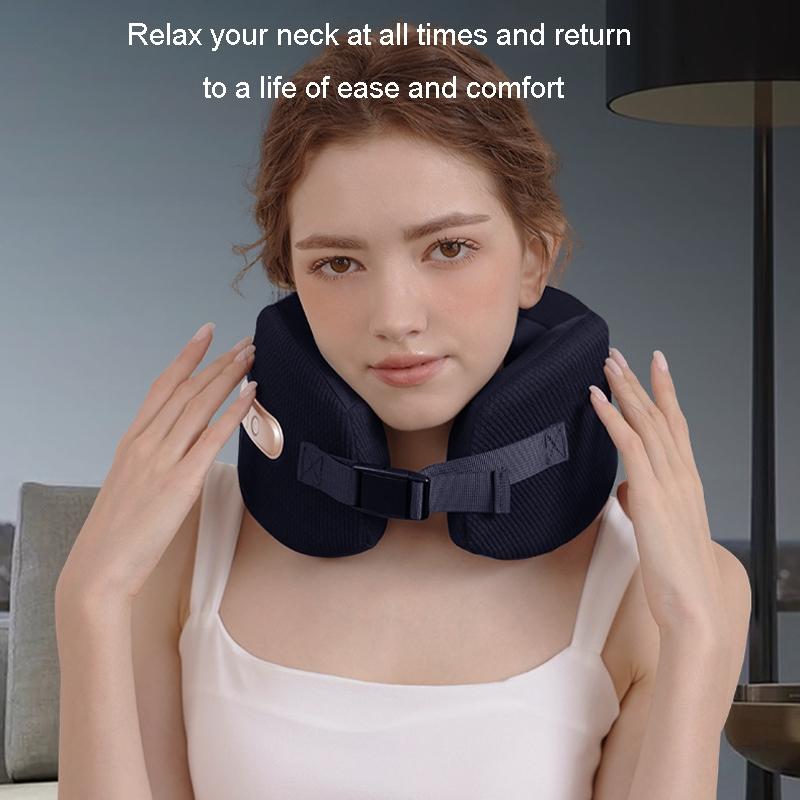U-Shape Neck Massager With Hot Compress Navy