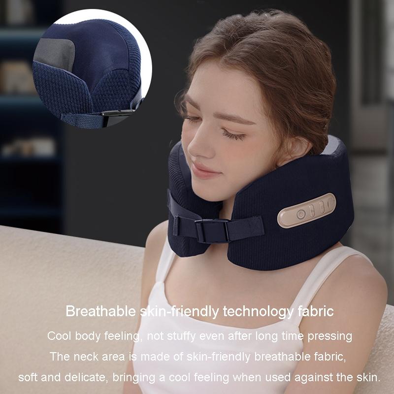 U-Shape Neck Massager With Hot Compress Navy