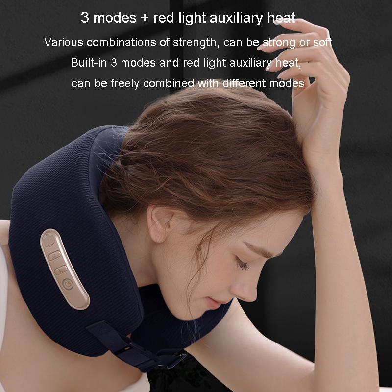 U-Shape Neck Massager With Hot Compress Navy