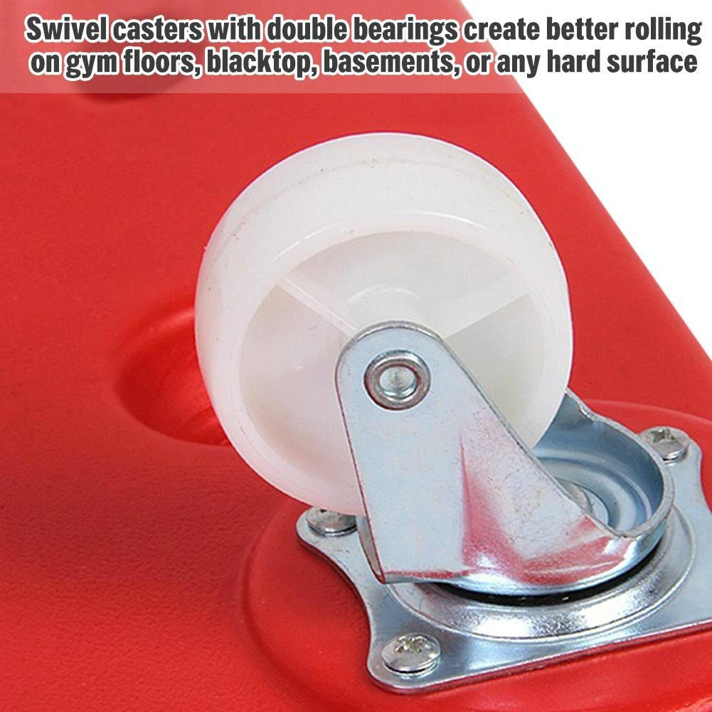 Square Four-wheel Scooter for Children's Balance Training - Red Blow Molding