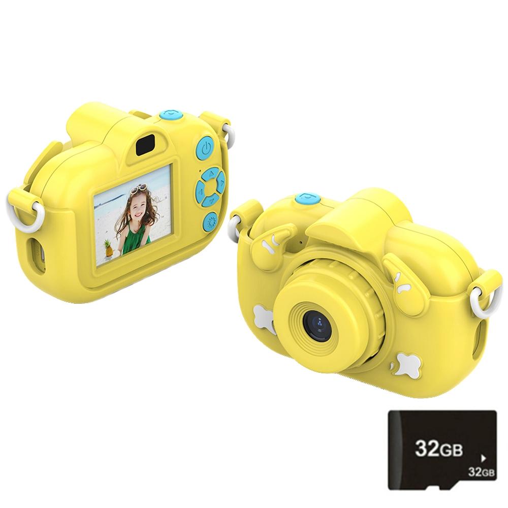 2.0-Inch 4X Zoom Hd Digital Camera For Kids - Blue - Blue+32G
