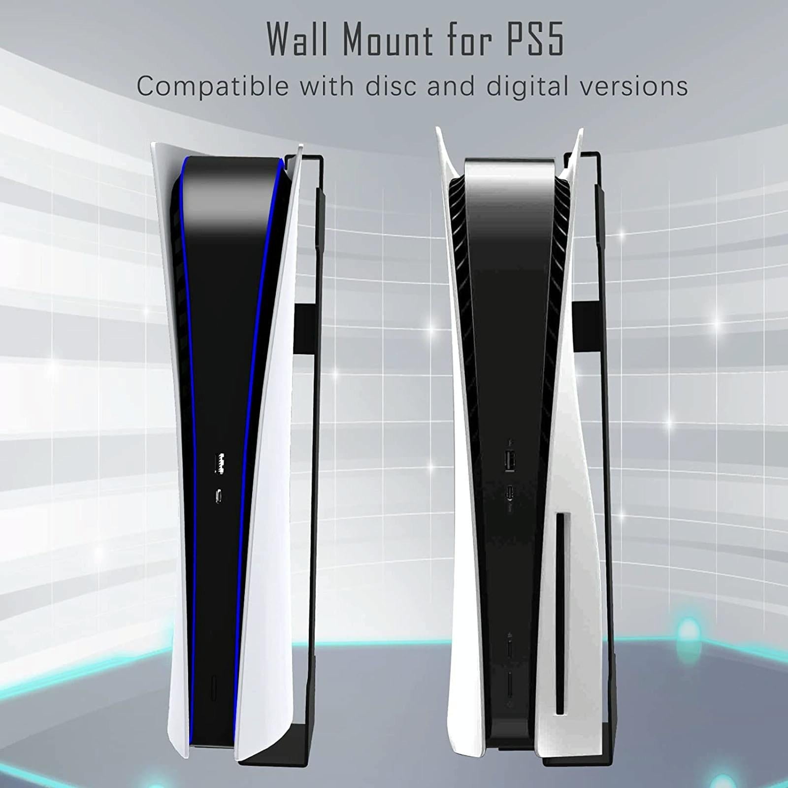Universal Wall Mount for Ps5 Console - no Headset Handle Included - With Headset Handle Bracket