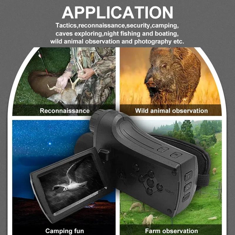 Digital Hunting Safety Camera With Handle And Hd Monitoring