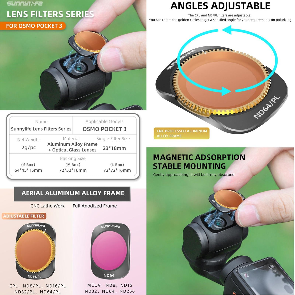 Dji Pocket 3 Camera Lens Filter - Mcuv