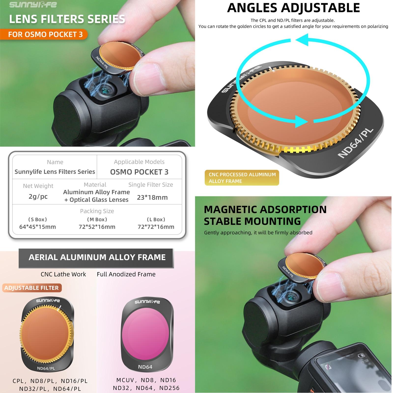 Dji Pocket 3 Camera Lens Filter - Mcuv