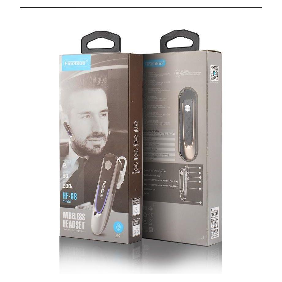 Wireless Bluetooth Earbud For Hands-Free Calls And Music - Large Battery - Black