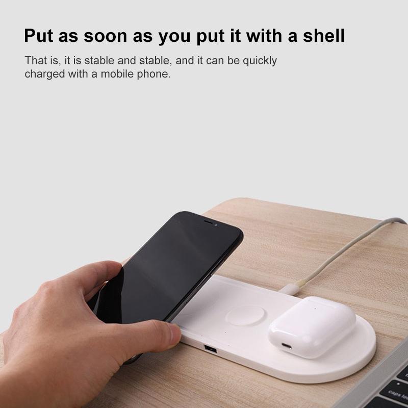 3 In 1 10W Wireless Charger For Iphones Iwatch Airpods