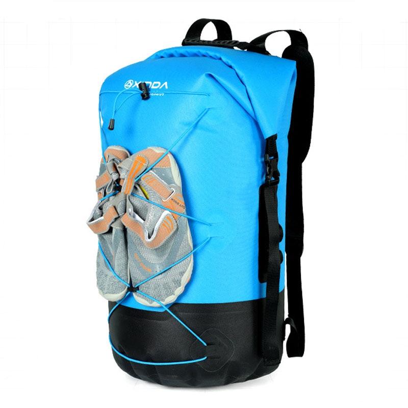 Waterproof Outdoor Stream Tracing Backpack Black 16L - Black-26L