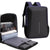 Anti-theft Hard Shell Backpack for Men with Alloy Frame - Blue