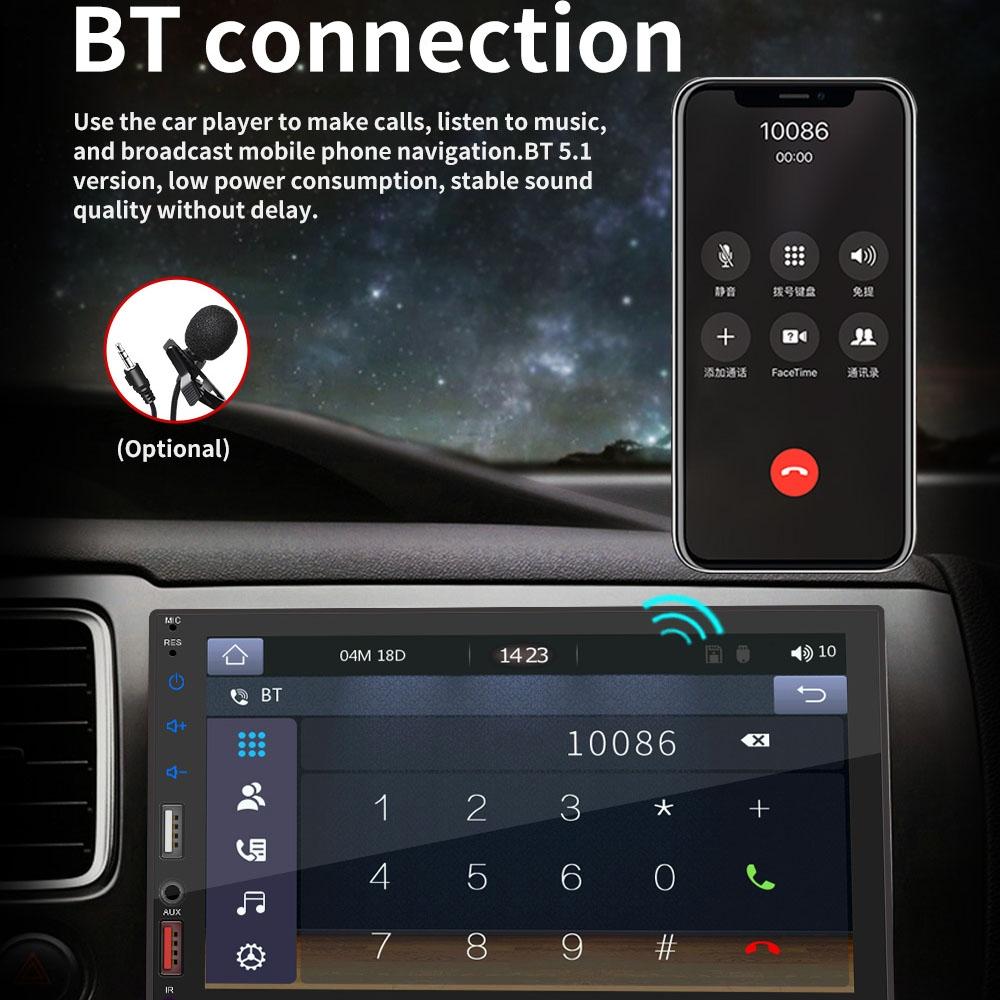 7 Inch Wireless Carplay Mp5 Player - Mirror Link