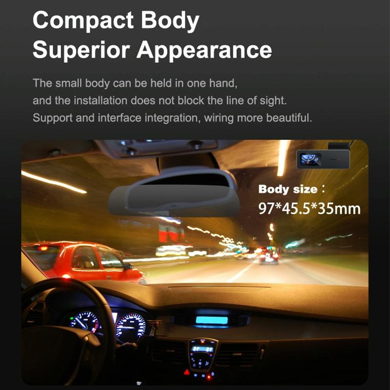 2K Night Vision Car Recorder With Wifi & Mobile App Support