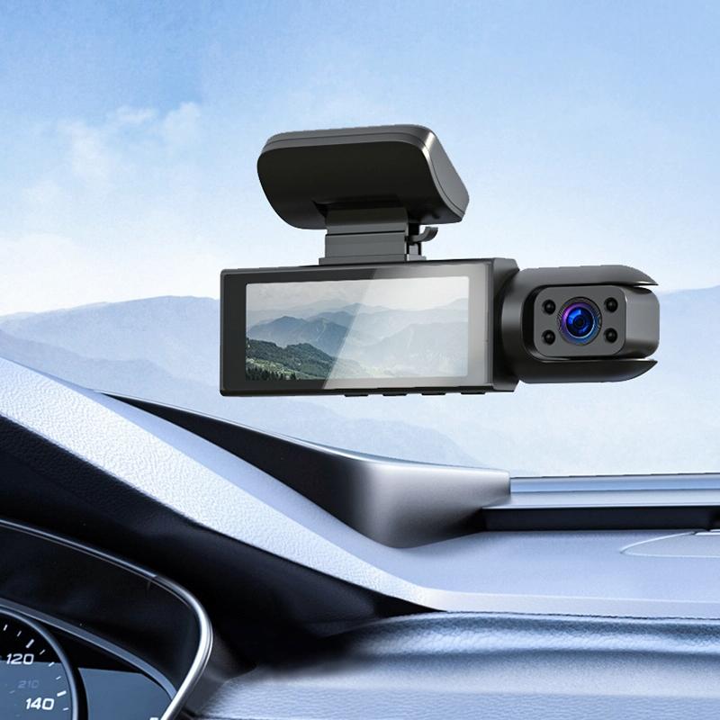 1080p Hd Dual Lens Night Vision Driving Recorder - 3.16 Inch
