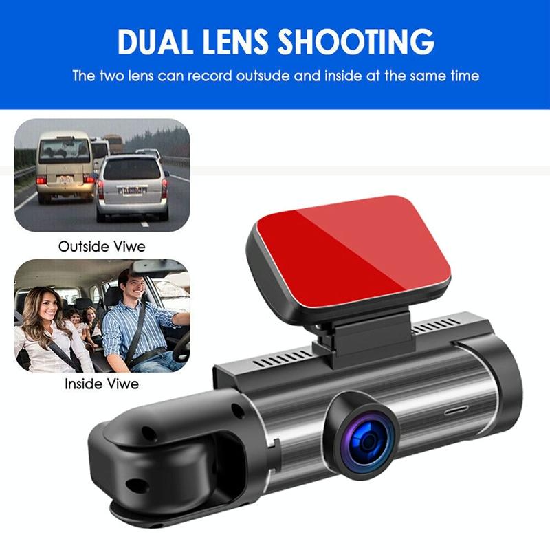 1080p Hd Dual Lens Night Vision Driving Recorder - 3.16 Inch